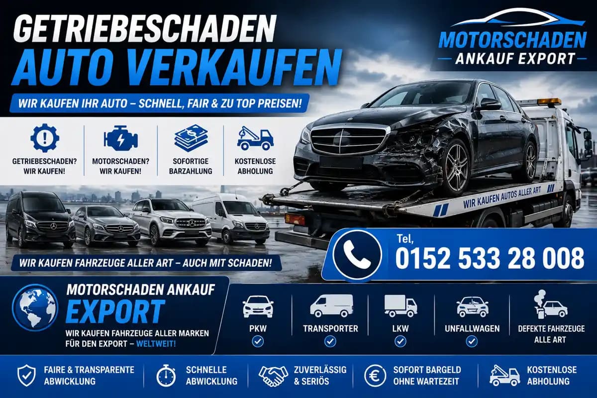 Autoankauf mit Getriebeschaden Bocholt Auto Gebrauchtwagen Ankauf Geländewagen Verkaufen mit Motorschaden Getriebeschaden Bocholt