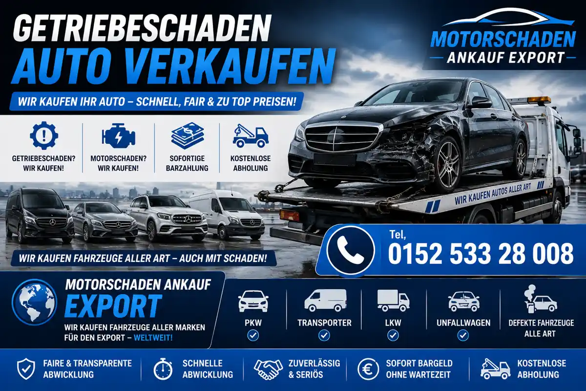 Autoankauf mit Getriebeschaden Nordhorn Auto Gebrauchtwagen Ankauf Geländewagen Verkaufen mit Motorschaden Getriebeschaden Nordhorn